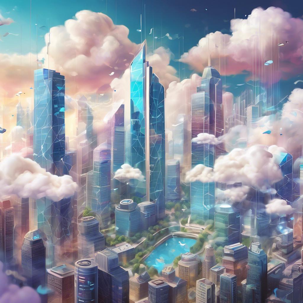 Cloud and Fintech Illustration